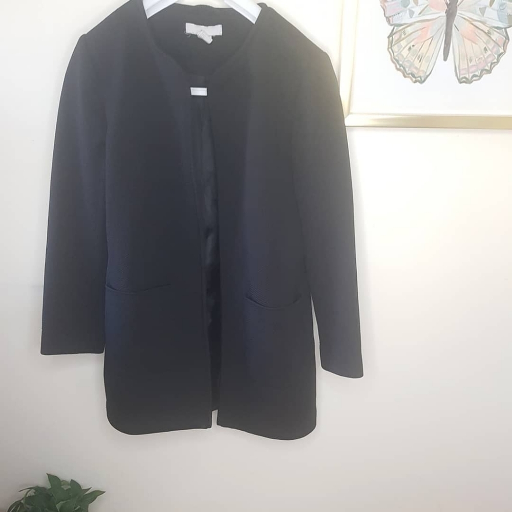 H&M black blazer coat Size 2
